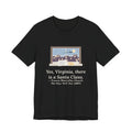 F. P. Church Quote T-Shirt, Yes Virginia 1897 Editorial, Christmas Snowy Windowsill Letter Tee