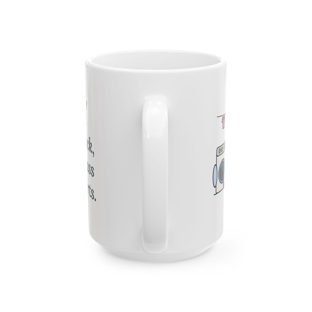 Large 15oz Life Skills Teacher Mug - Laundry Lesson Pink Shirts