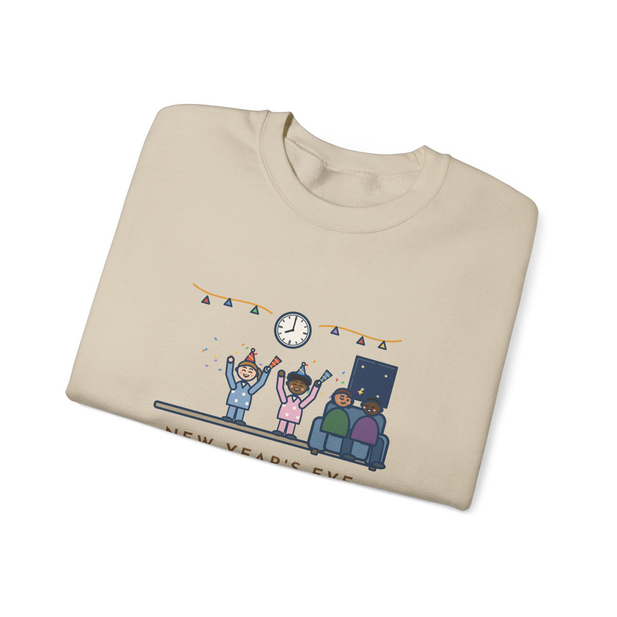 New Year's Eve Sweatshirt, With Little Kids, Counted Down at 8:00 and Called It Midnight, Funny Early Countdown Crewneck