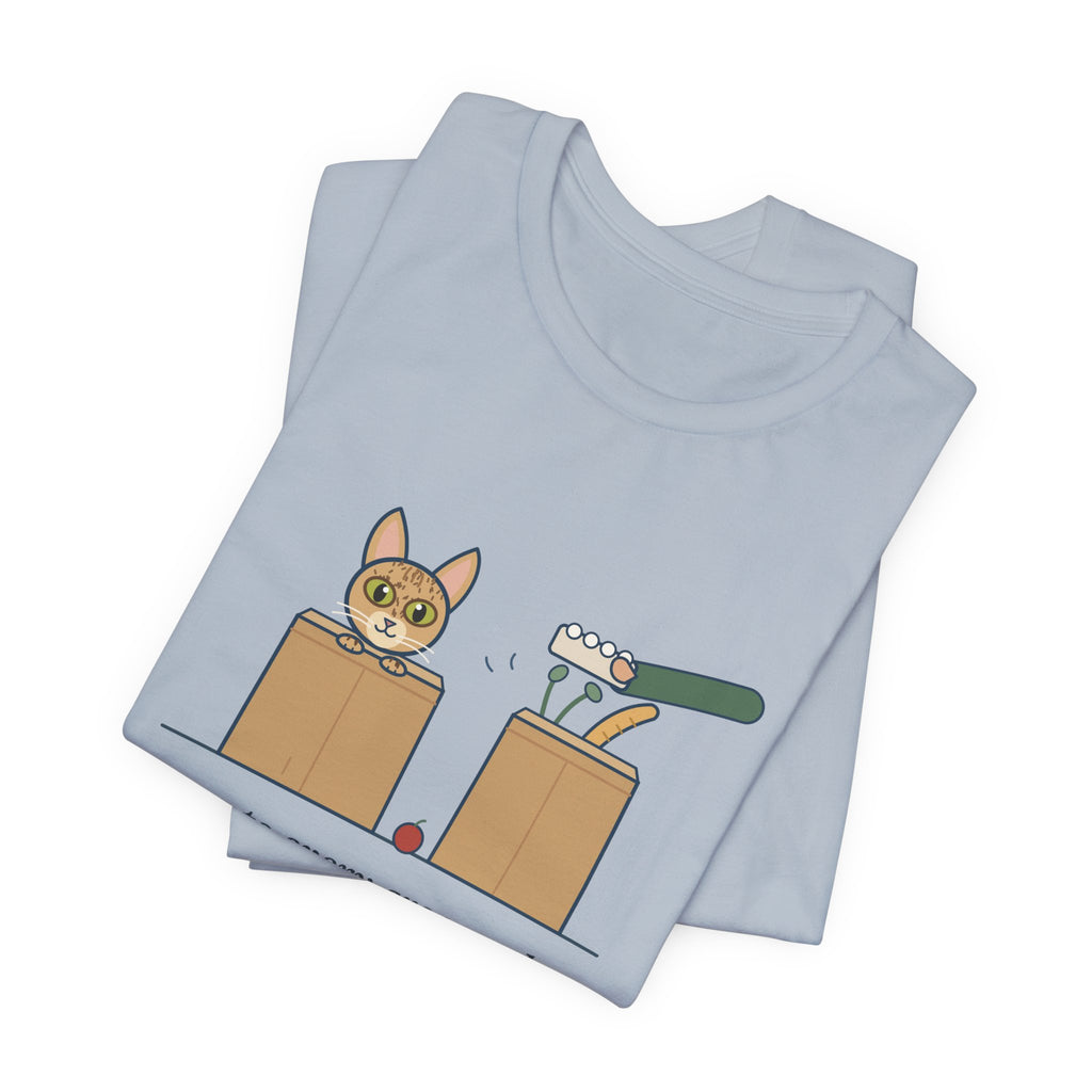 Singapura Cat T-Shirt - Inspects Every Grocery Bag Before It's Unpacked, Funny Cat Tee
