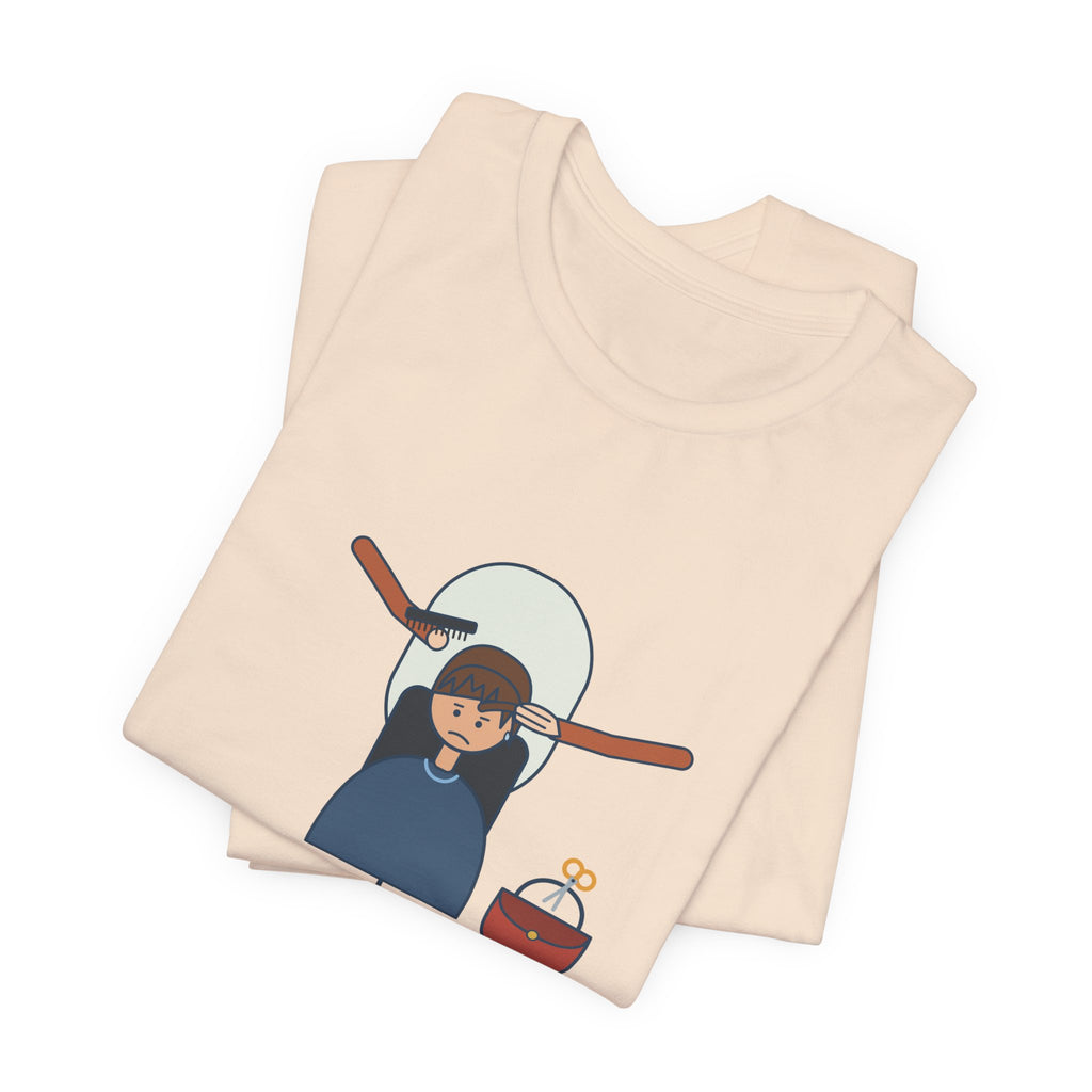 Hairstylist T-Shirt - Who Cut Your Bangs? Oh. You Did. Funny Salon Tee