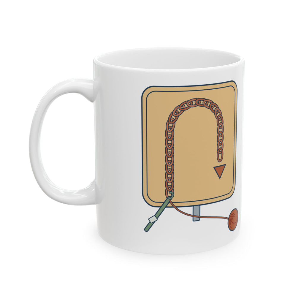 Crochet Coffee Mug - Chain One, Turn. Crocheter Gift Mug