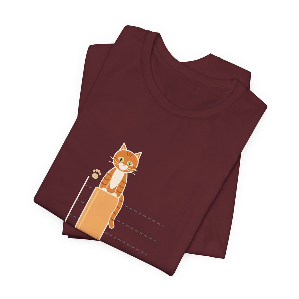 Orange Cat T-Shirt - Statistically, I'm a Boy. Funny Ginger Cat Owner Tee