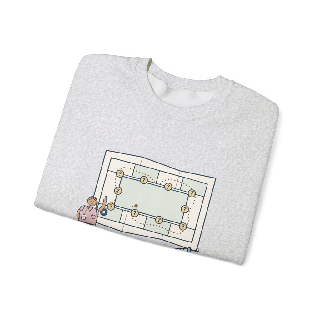 Float Pool Nurse Crewneck Sweatshirt - Where Does This Unit Keep the Flushes?