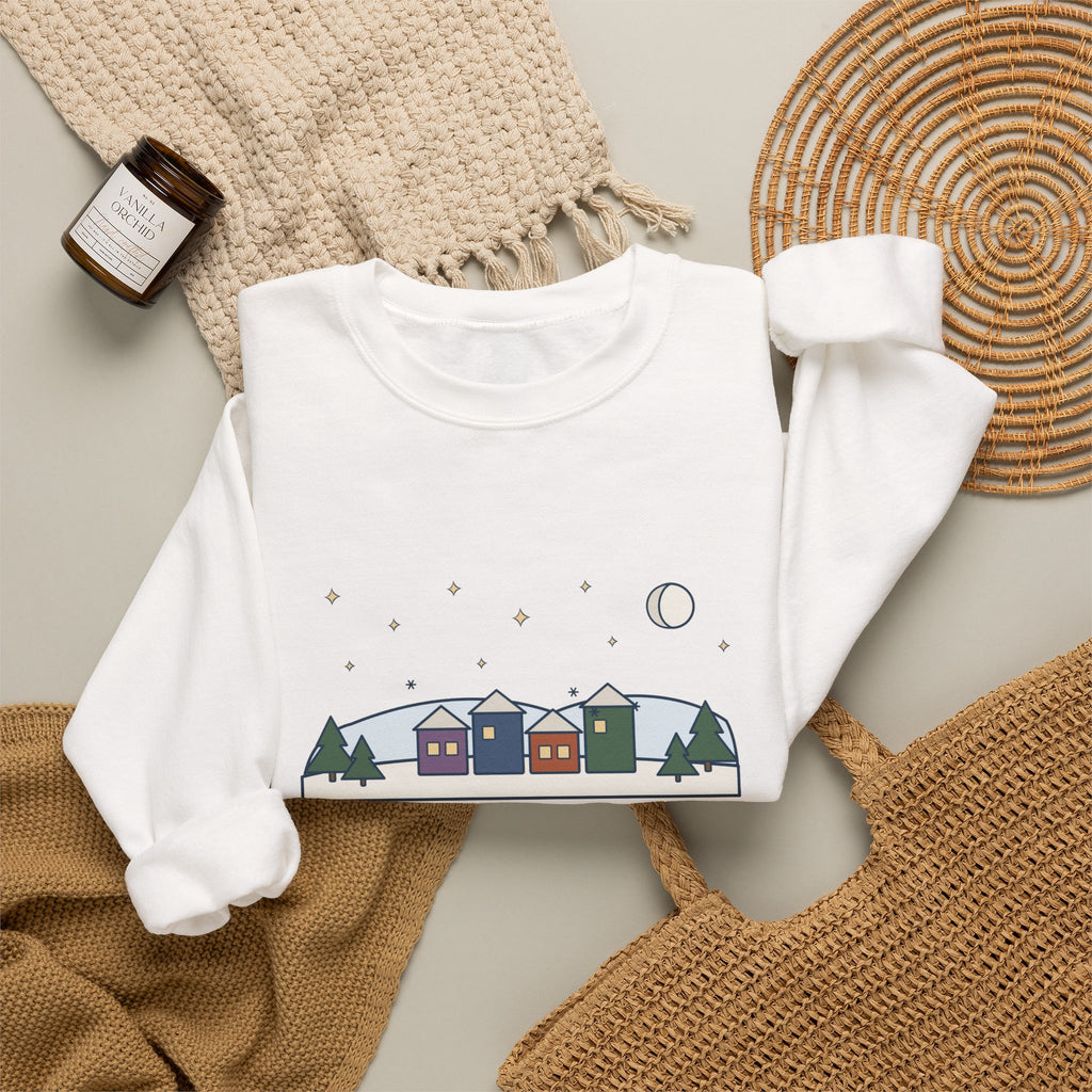 It Came Upon the Midnight Clear Sweatshirt, Christmas Sears Quote Crewneck with Clear Midnight
