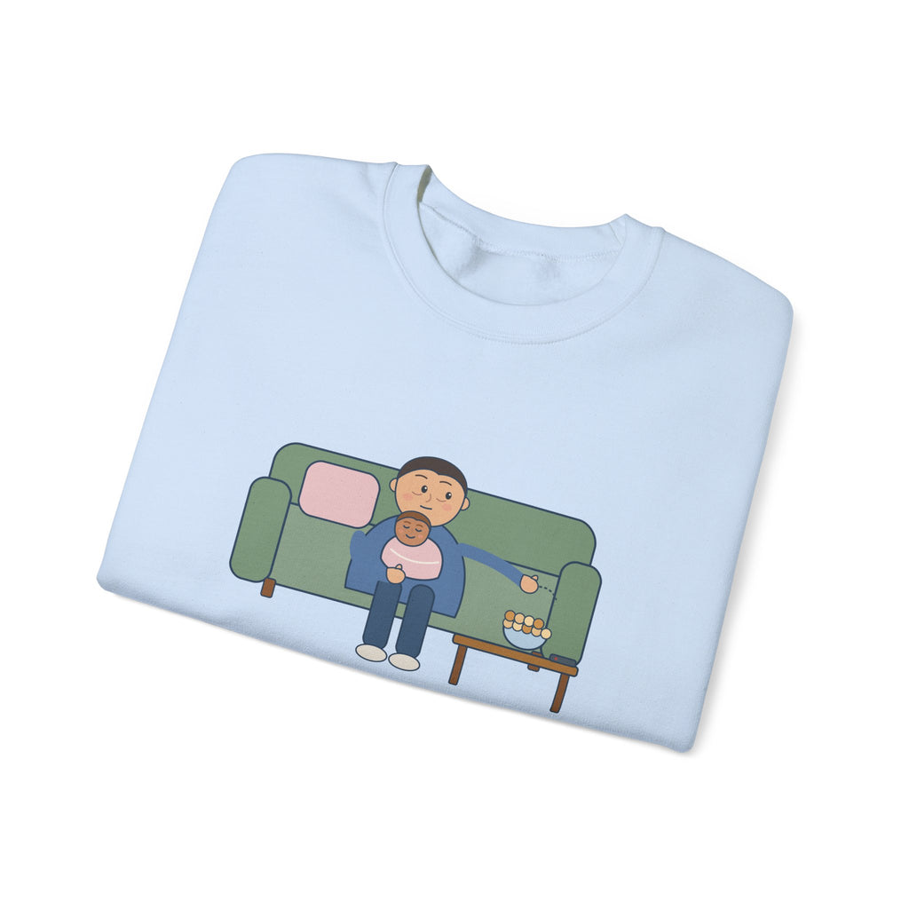 New Parent Crewneck Sweatshirt - Pinned Under a Contact Nap. Send Snacks.