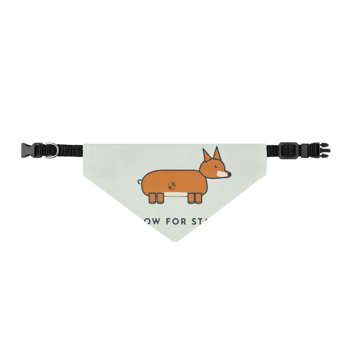 Corgi Dog Bandana - Built Low for Stability Funny Clip-On Pet Bandana