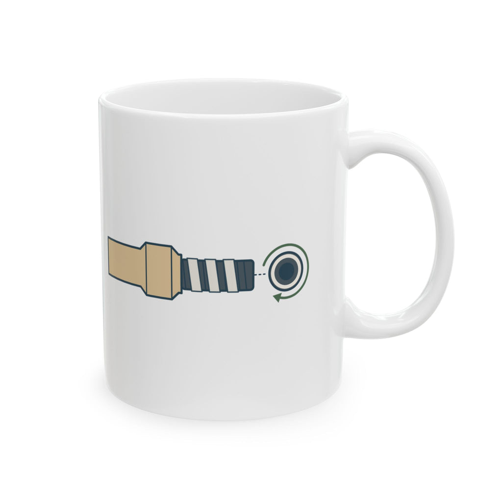 Plumber Coffee Mug - Three Wraps, Clockwise Funny Plumbing Gift Mug