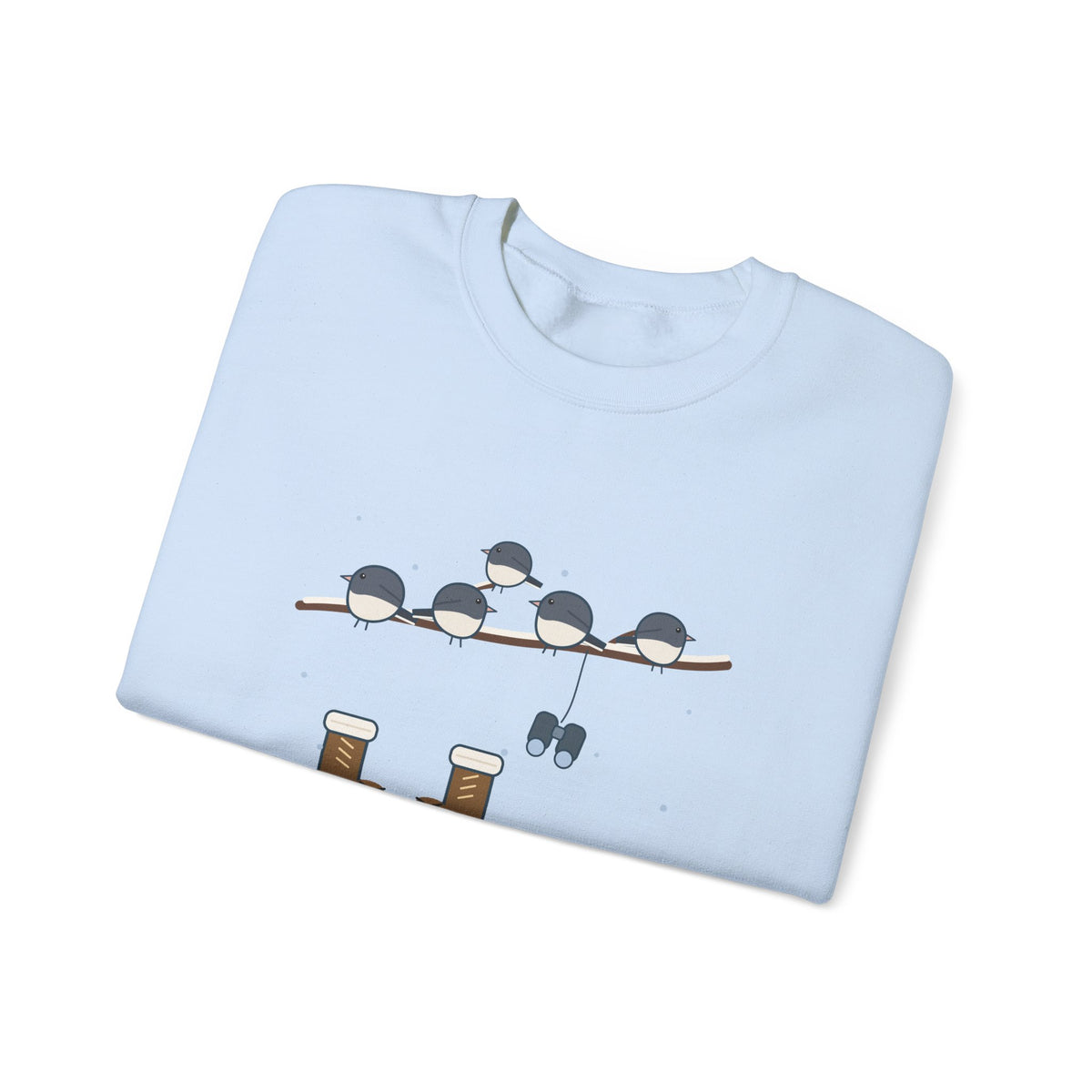 Winter Birders Crewneck Sweatshirt - Counting Juncos Until My Toes File a Complaint