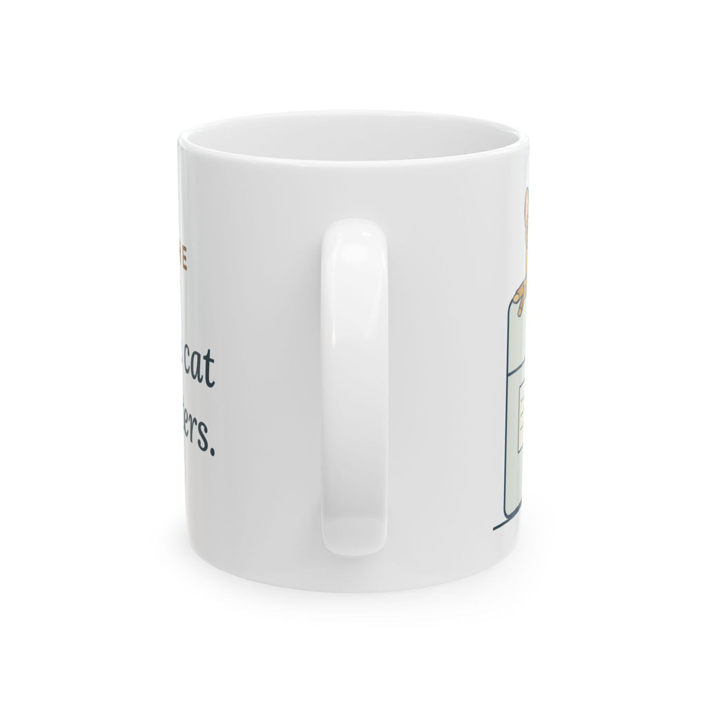 Savannah Cat Coffee Mug 11oz - Top of the Fridge: Savannah Cat Headquarters, Spotted Cat Gift