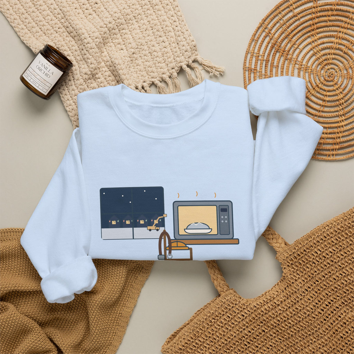 Lineman Crewneck Sweatshirt - Christmas Dinner, Reheated. Your Lights Stayed On.