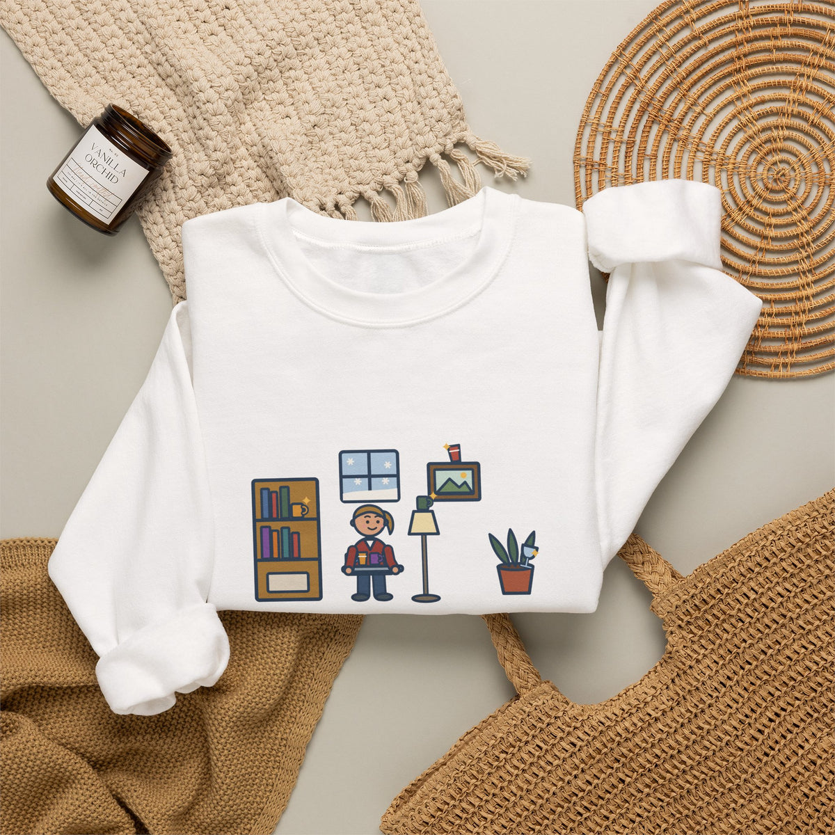 Holiday Host Sweatshirt, Hosted the Holidays, Still Finding Cups in Strange Places in January, Funny Cup Hunt Crewneck