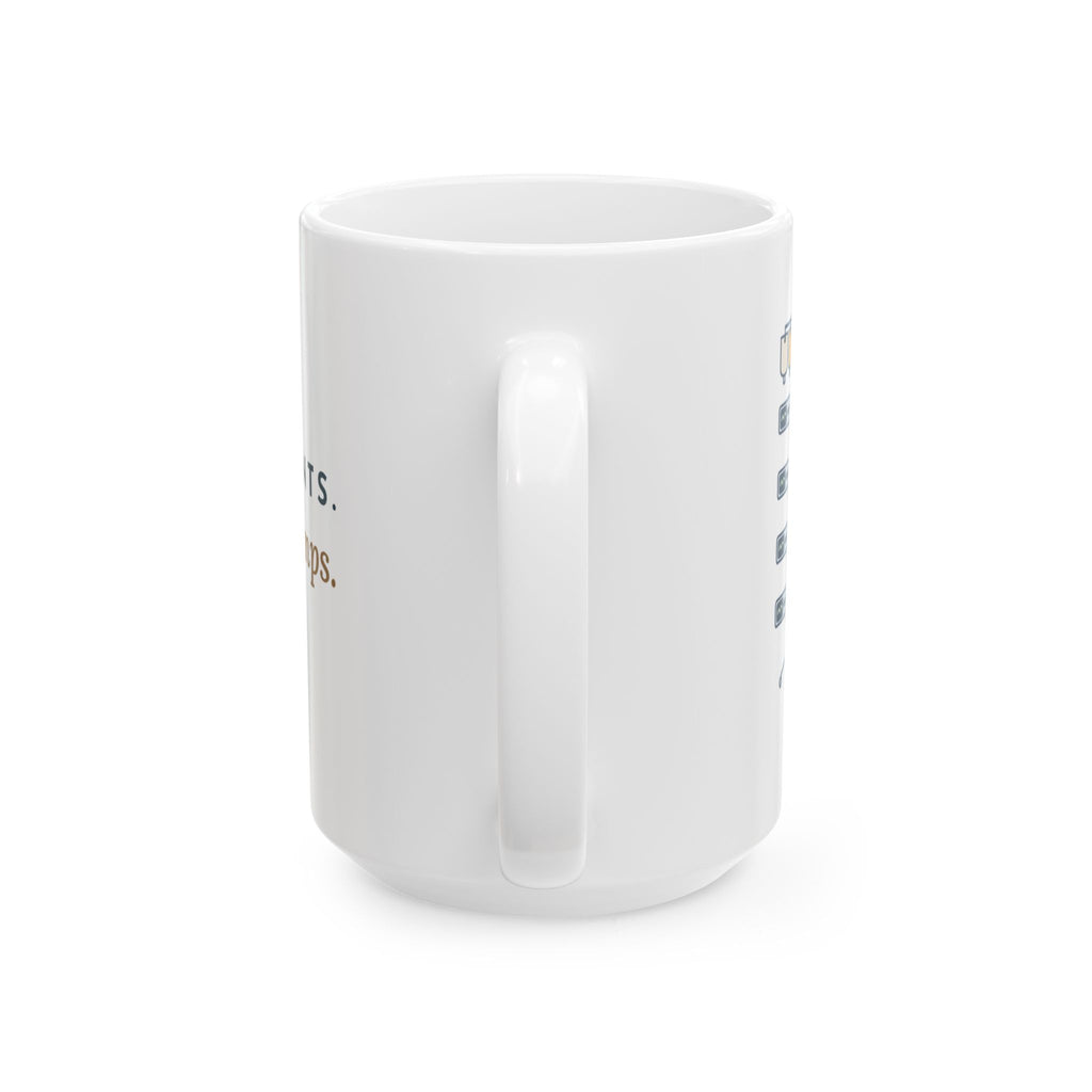 Large 15oz ICU Nurse Mug - Two Patients. Fourteen Pumps. Nurse Gift Mug