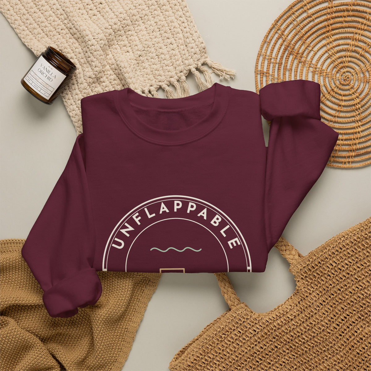 ER Nurse Crewneck Sweatshirt - Unflappable Since Triage Cozy Emergency Nurse Gift