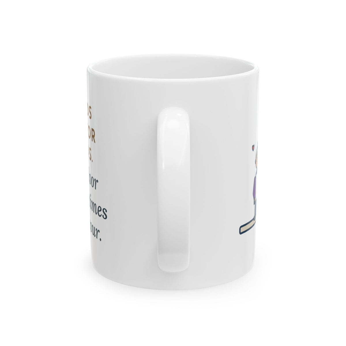 Grandkids at Christmas Mug, Arrived for the Holiday, The Fridge Door Opened Forty Times in the First Hour, Funny Coffee Mug 11oz