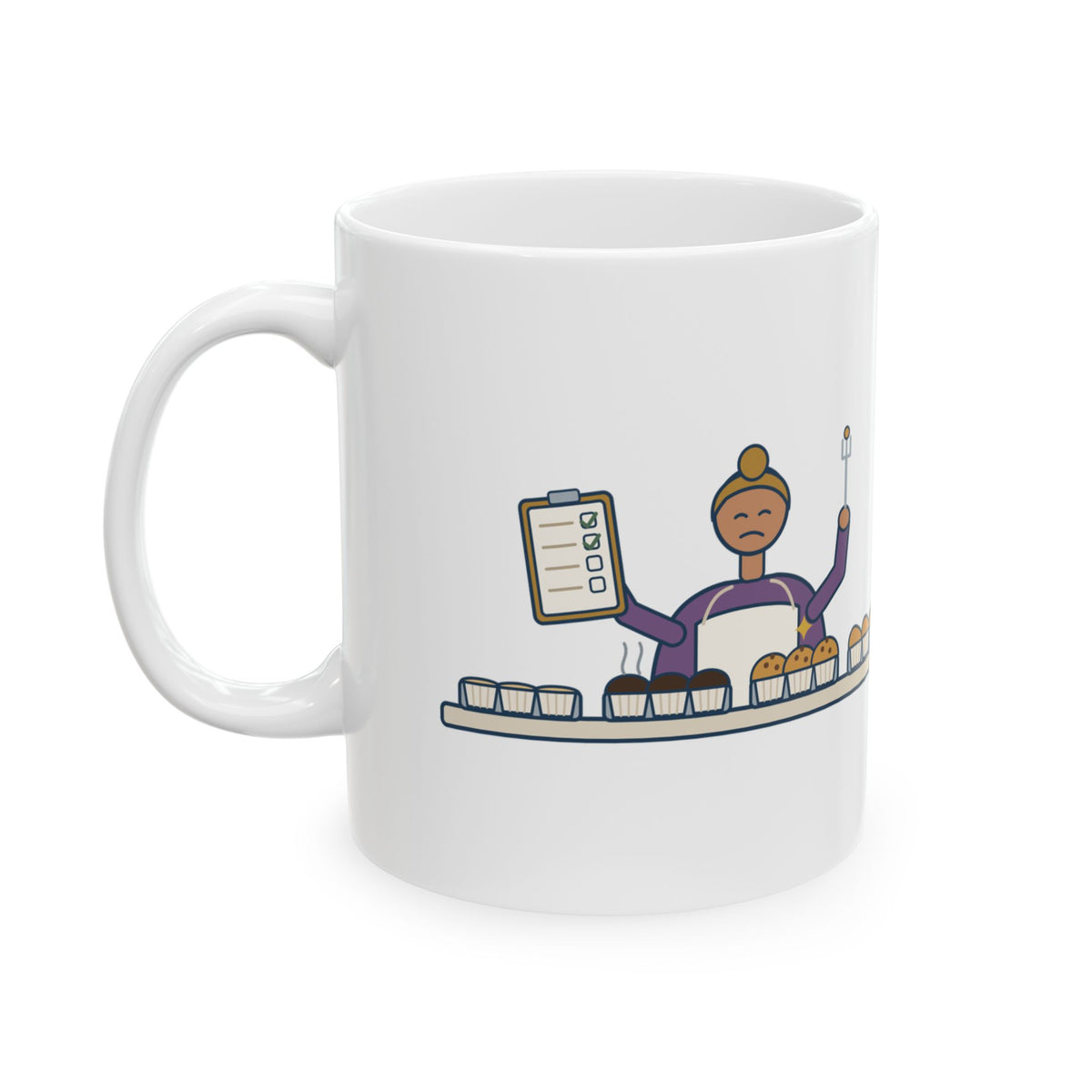 Culinary Teacher Mug 11oz - Grading Every Batch of the Same Muffin, Chef Instructor Gift