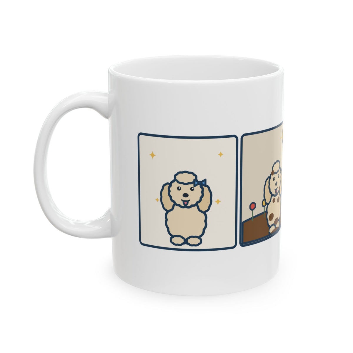 Labradoodle Mug, Came Home from the Groomer Looking Like a Lamb, Rolled in the Garden by Noon, Funny Coffee Mug 11oz