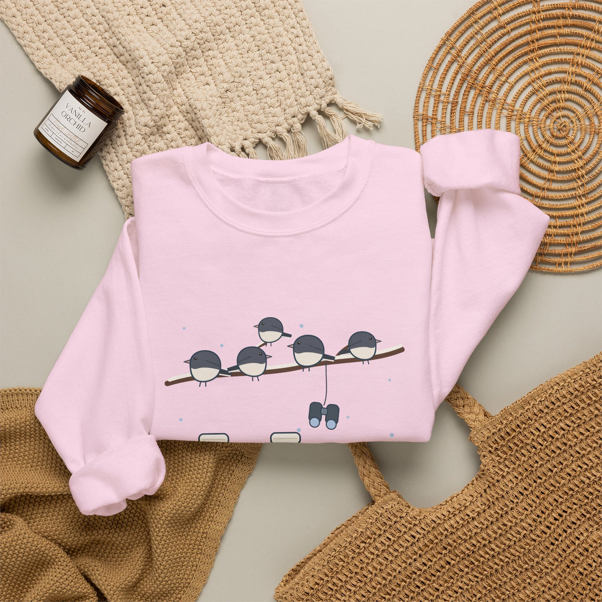 Winter Birders Crewneck Sweatshirt - Counting Juncos Until My Toes File a Complaint