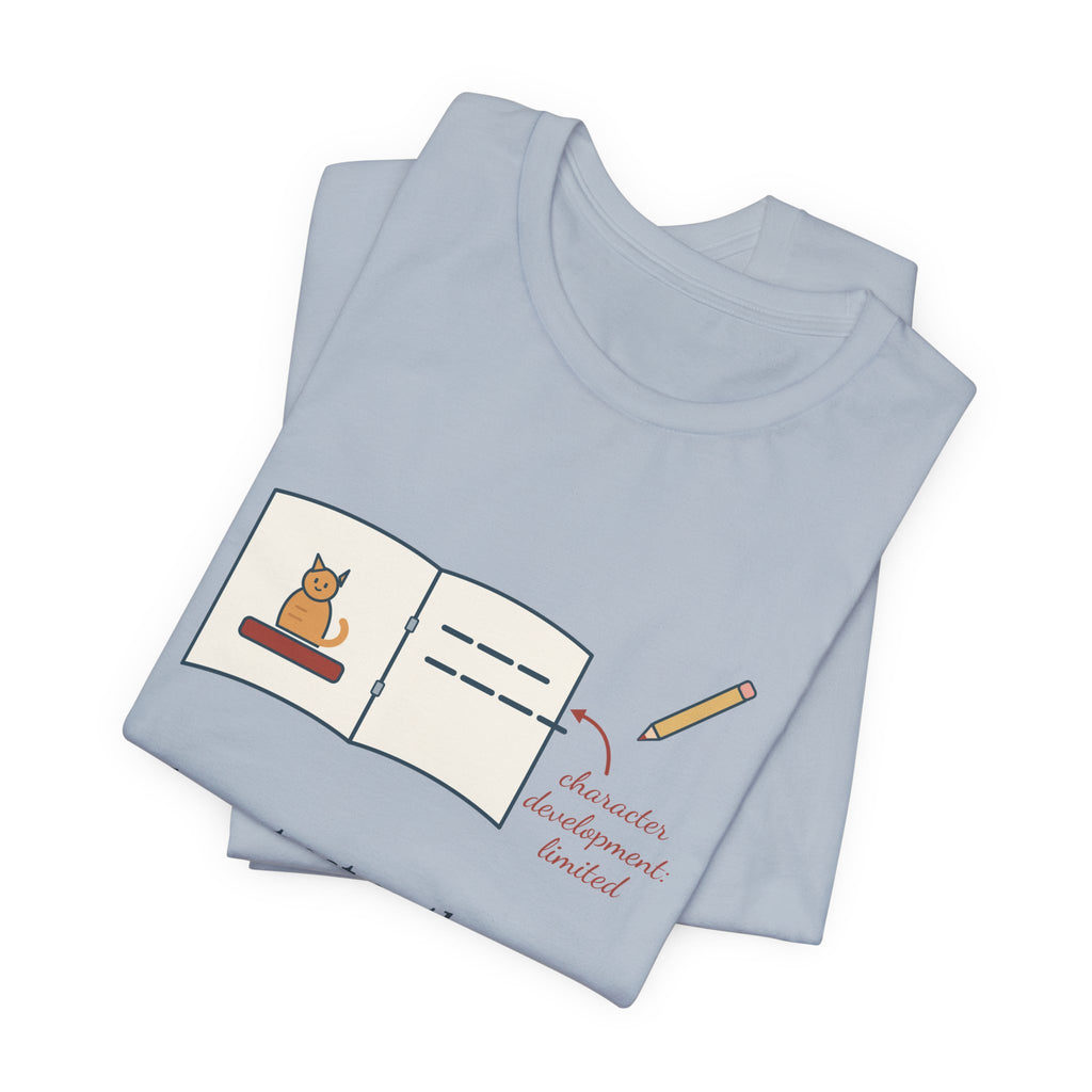 Reading Specialist T-Shirt - The Cat Sat on the Mat. That's the Whole Plot. Teacher Tee