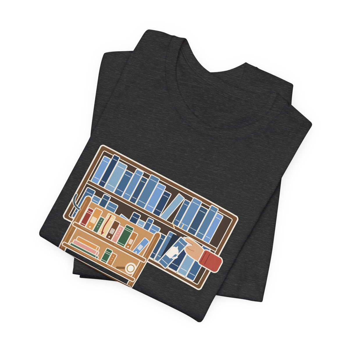 School Librarian T-Shirt - A Blue Book About a Dog. I'm On It. Funny Library Tee