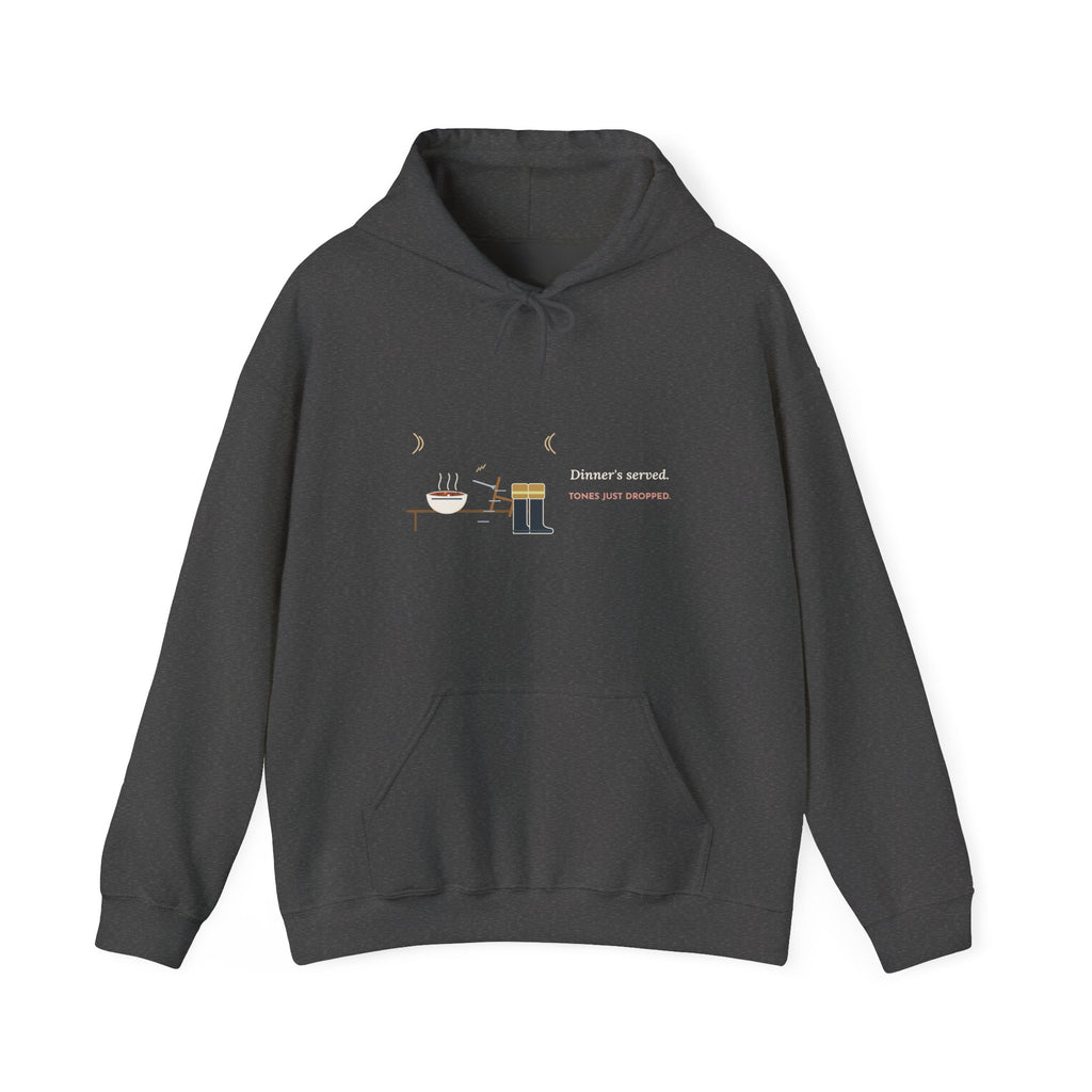 Firefighter Hoodie - Dinner's Served. Tones Just Dropped. Firehouse Hooded Sweatshirt