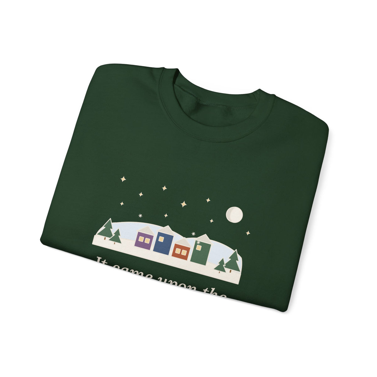 It Came Upon the Midnight Clear Sweatshirt, Christmas Sears Quote Crewneck with Clear Midnight