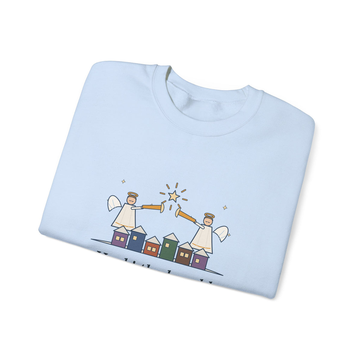 Hark the Herald Angels Sing Sweatshirt, Christmas Charles Wesley Quote Crewneck with Herald Angels