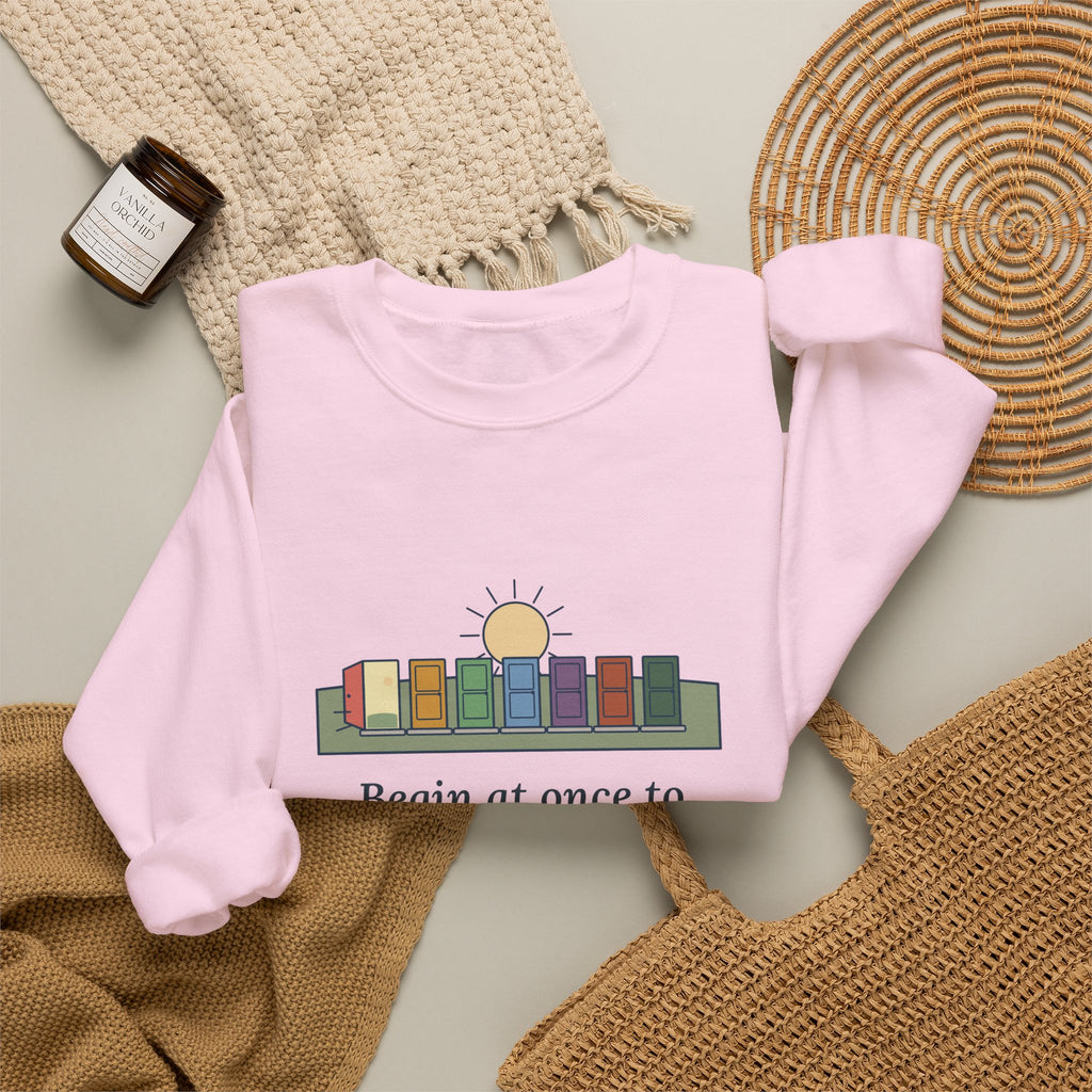 Count Each Separate Day as a Separate Life Sweatshirt, Stoic Seneca Quote Crewneck with Seven Doors