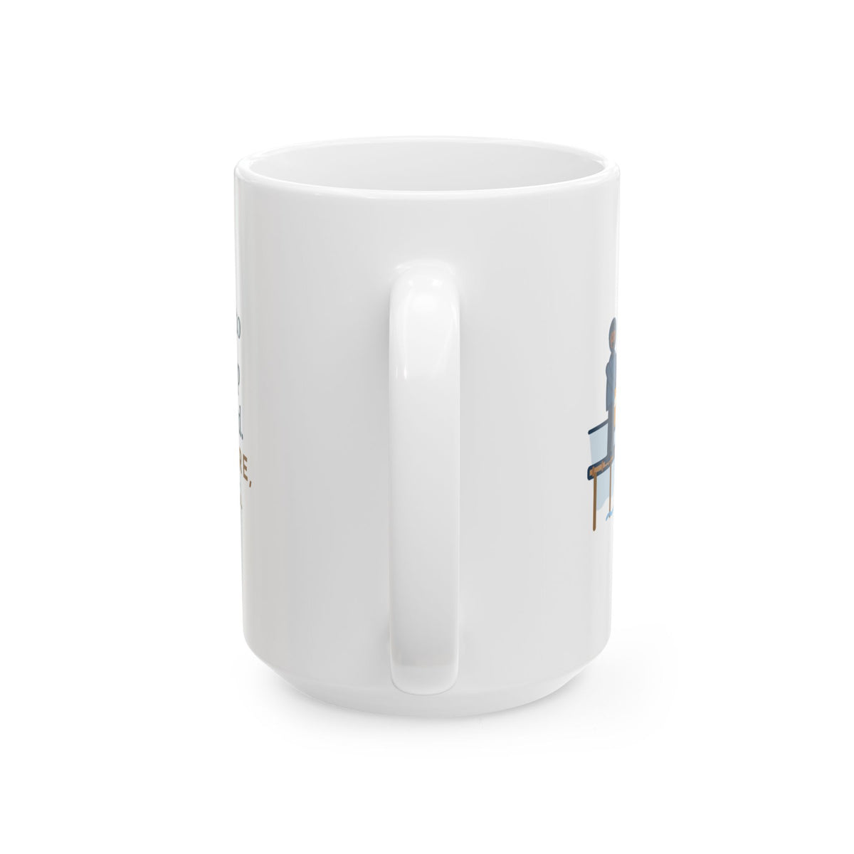 Large Spinone Italiano Mug 15oz - Standing in the Lake, Beard in the Water, Thinking