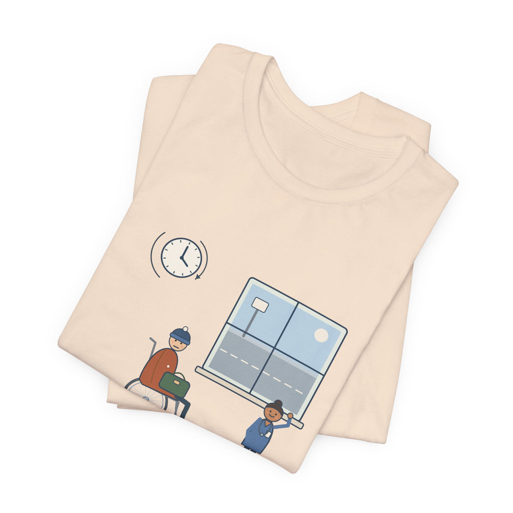 Med-Surg Nurse T-Shirt - The Discharge Is Done. The Ride Is On the Way. Funny Floor Nurse Tee