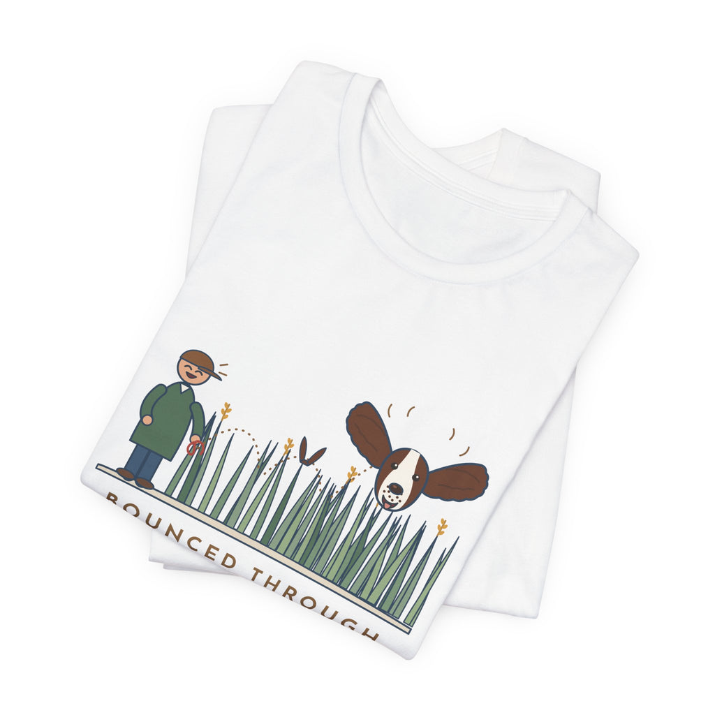 English Springer Spaniel T-Shirt - Bounced Through the Tall Grass, Only the Ears Showed Dog Tee