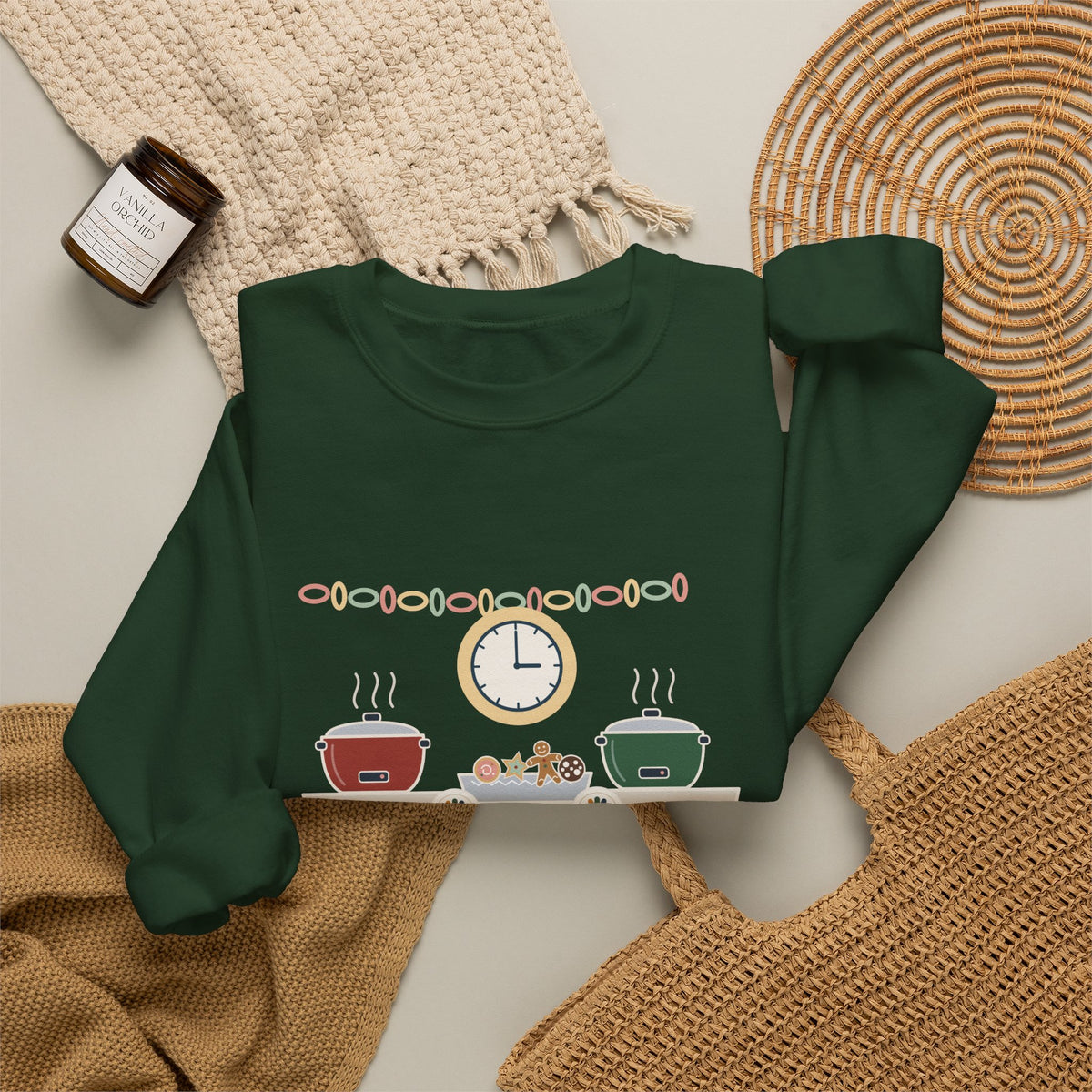 Night Shift Nurse Crewneck Sweatshirt - Holiday Potluck Starts at 0300, Gift for Nurses Working the Holiday Shift