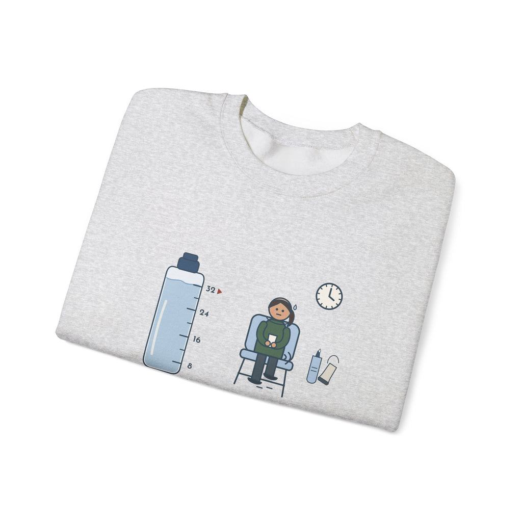 Ultrasound Tech Crewneck Sweatshirt - Drink 32 Ounces. Now Hold It Until I Call You.