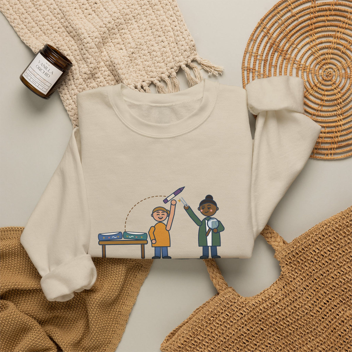 Cast Clinic Nurse Crewneck Sweatshirt - Missing Crayon Found Inside the Cast Nurse Gift