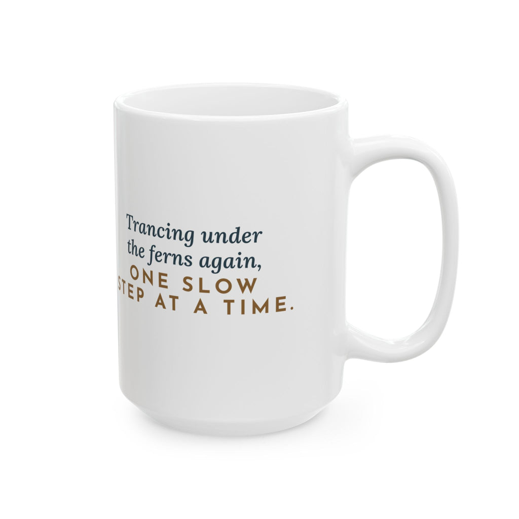 Large 15oz Bull Terrier Mug - Slow Motion Trancing Under the Ferns Dog Owner Gift