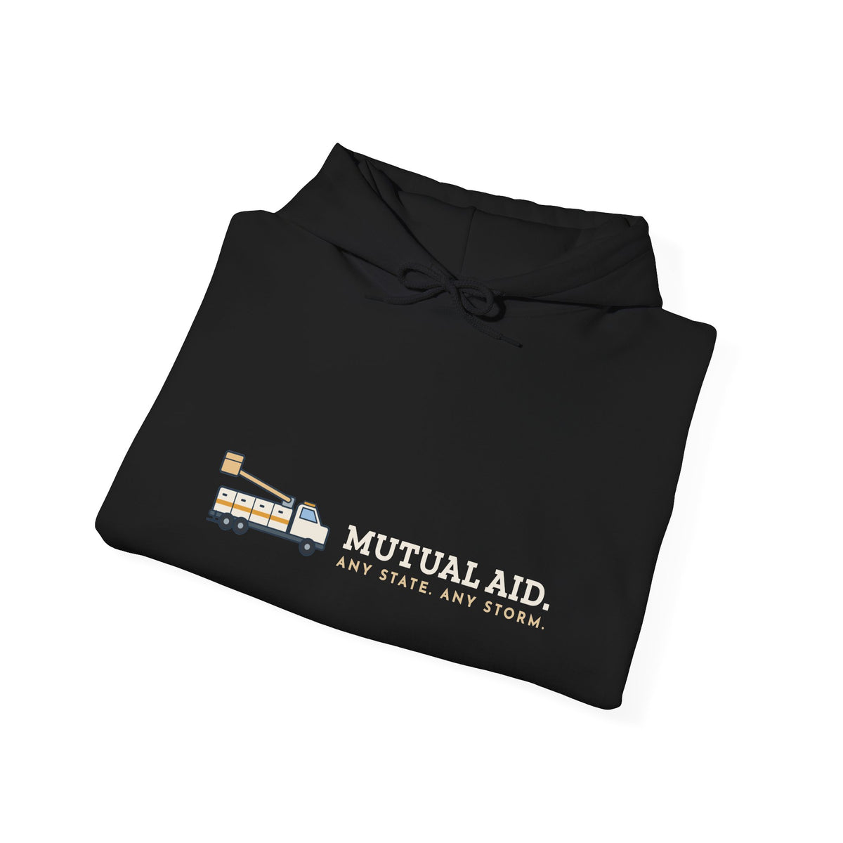 Lineworker Hoodie - Mutual Aid. Any State. Any Storm. Lineman Gift Hoodie