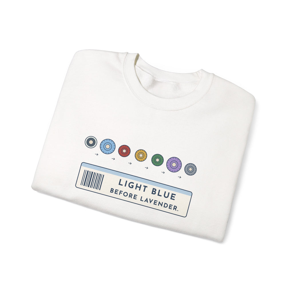 Phlebotomist Crewneck Sweatshirt - Light Blue Before Lavender Lab Gift