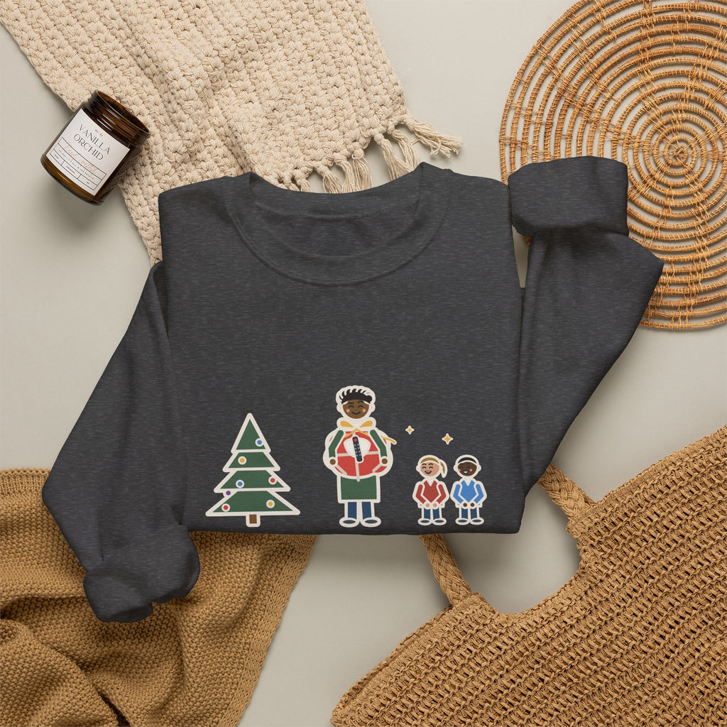 Christmas Present Sweatshirt, The Kids Wrapped It Themselves, It Was the TV Remote, Funny Proud Wrappers Crewneck