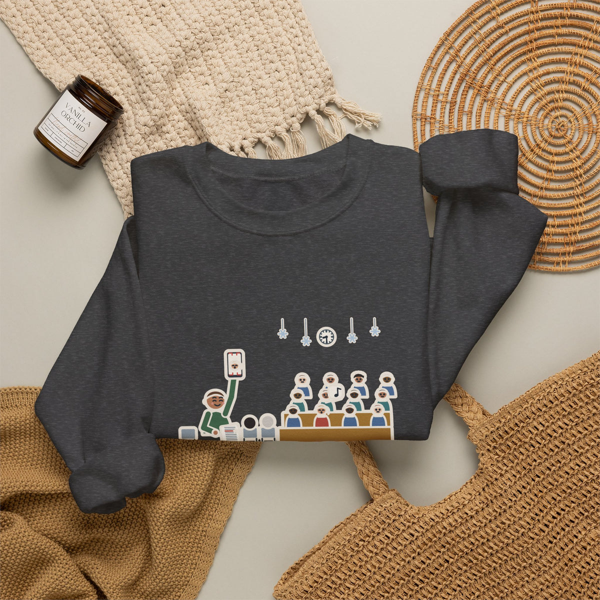 Winter Concert Sweatshirt, Sat for Ninety Minutes, My Kid Sang One Line in the Third Song, Funny Concert Night Crewneck