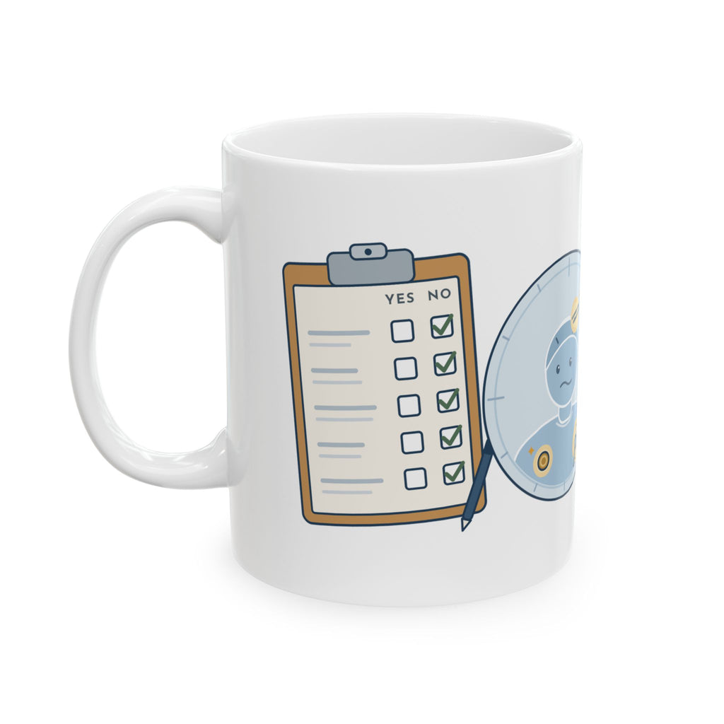 MRI Technologist Coffee Mug - Any Metal? Think Harder. Funny MRI Tech Mug