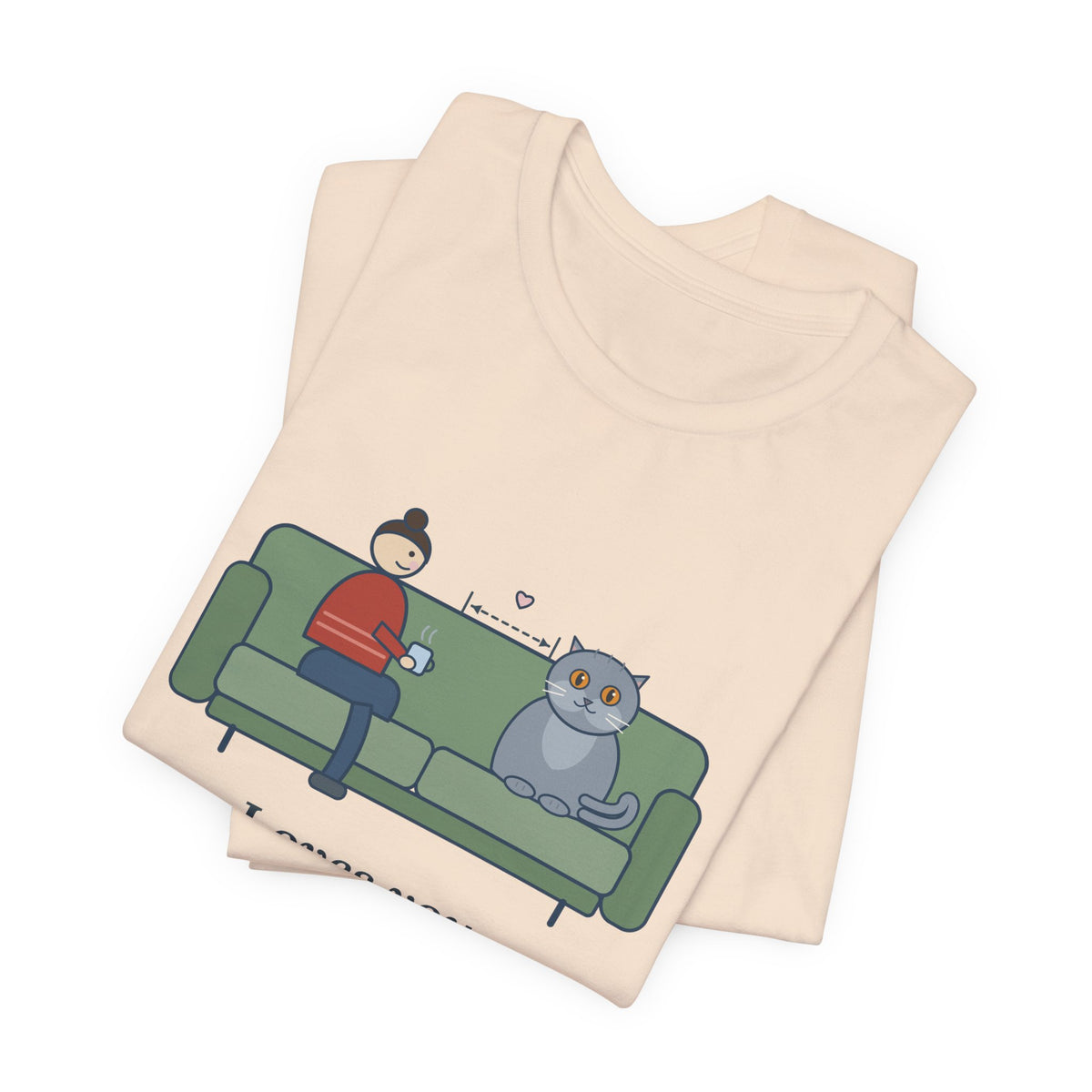 British Shorthair T-Shirt - Loves You. From the Next Cushion Over. Cat Lover Tee
