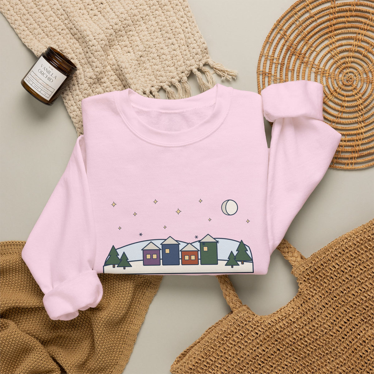 It Came Upon the Midnight Clear Sweatshirt, Christmas Sears Quote Crewneck with Clear Midnight