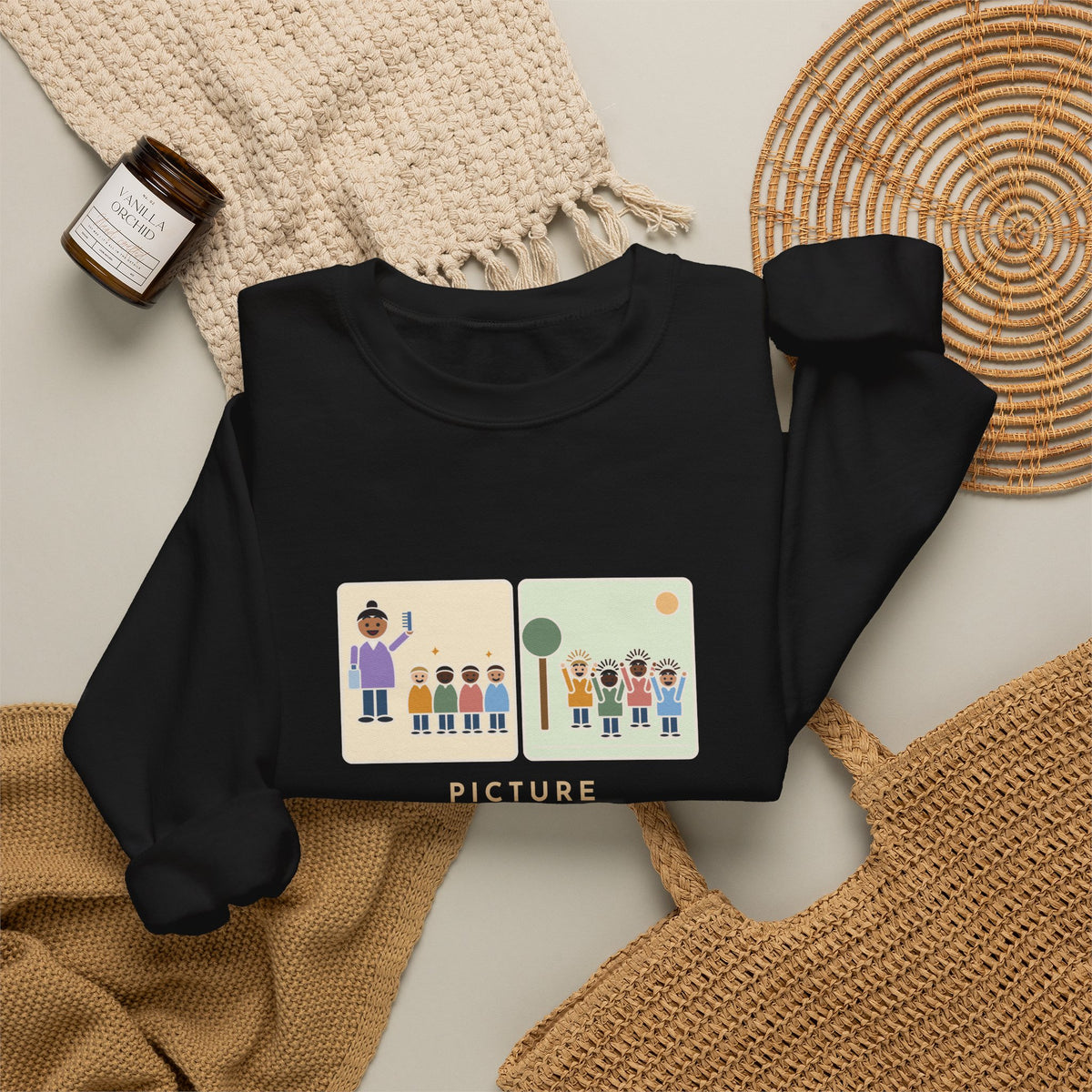 Picture Day Sweatshirt, Combed Twenty-Four Heads, All Messed Up by Recess, Funny Morning and Recess Crewneck