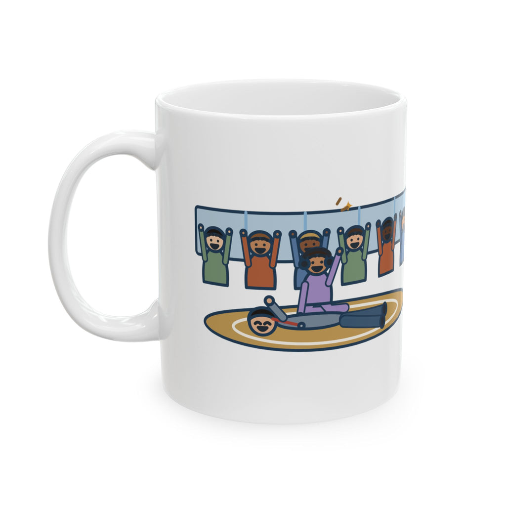 Wrestling Coach Mug, Demonstrated One New Hold, Got Pinned by a Freshman, Funny Coffee Mug 11oz