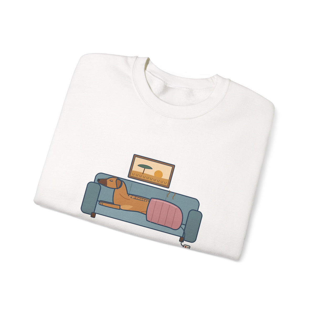 Rhodesian Ridgeback Crewneck Sweatshirt - Lives Under the Heated Blanket