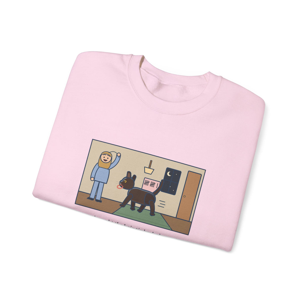 Burmese Cat Sweatshirt, Brought the Hair Tie Back Eleven Times, Funny Hallway Fetch Crewneck