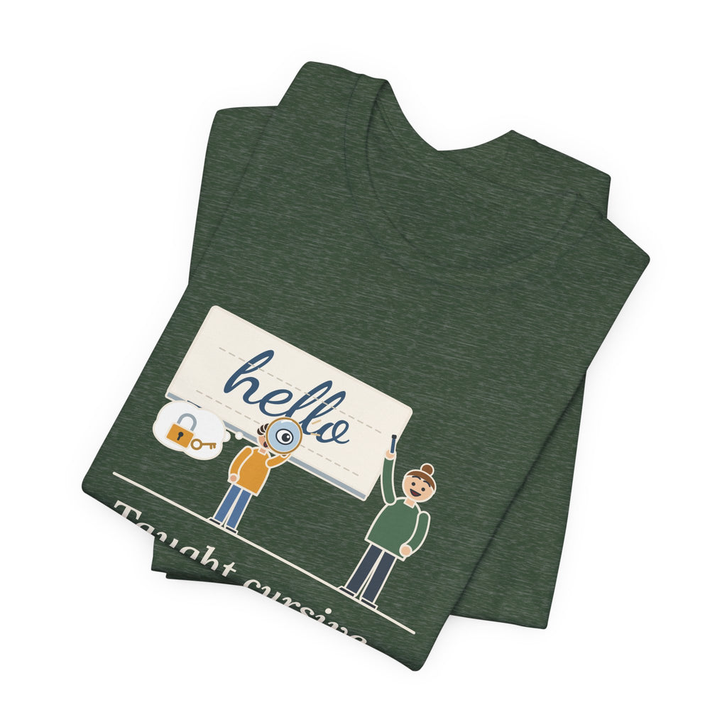 Cursive Handwriting Teacher T-Shirt - A Kid Asked If It Was a Secret Code