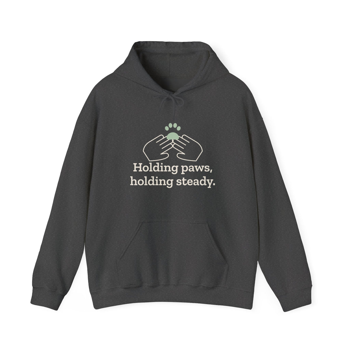Vet Tech Hoodie - Holding Paws, Holding Steady Veterinary Technician Hooded Sweatshirt