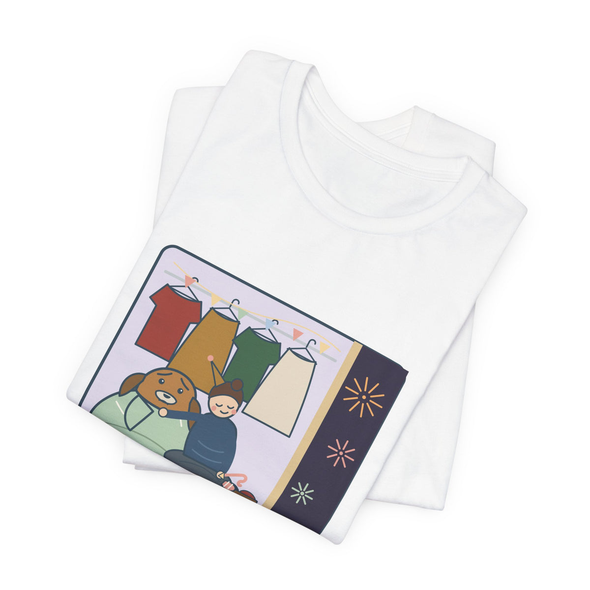 New Year 2027 Dog Owner T-Shirt - Rang in 2027 in the Closet with the Dog Funny NYE Tee
