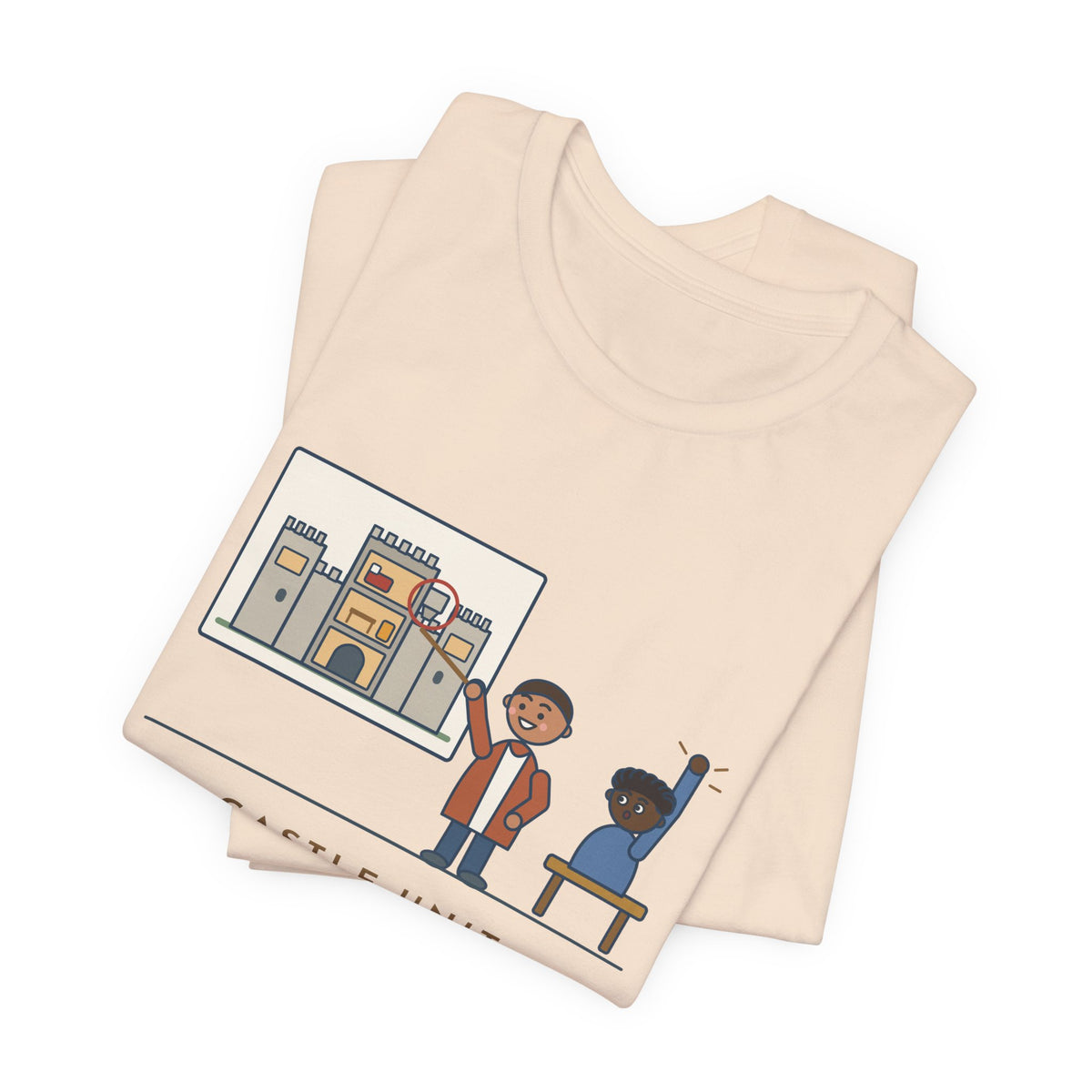 World History Teacher T-Shirt - Castle Unit, First Question: Where Were the Bathrooms